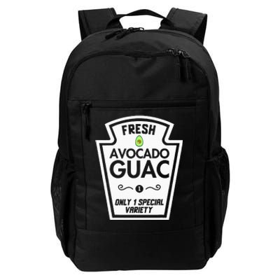 Funny Avocado Guac Group Condiments Halloween Diy Costume Daily Commute Backpack