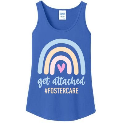 Family Adoption Gotcha Day Get Attached Foster Care Rainbow Funny Gift Ladies Essential Tank