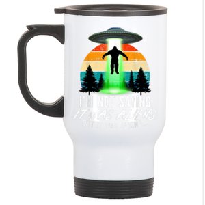  Funny Alien Gift Bigfoot Lover Funny Bigfoot Stainless Steel Travel Mug