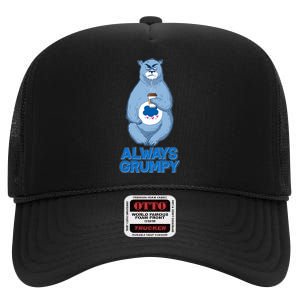 Funny Always Gumpy Bear High Crown Mesh Back Trucker Hat