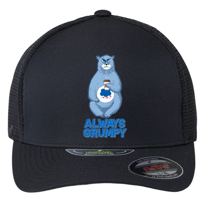 Funny Always Gumpy Bear Flexfit Unipanel Trucker Cap