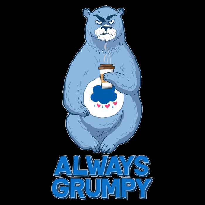 Funny Always Gumpy Bear Flexfit Unipanel Trucker Cap