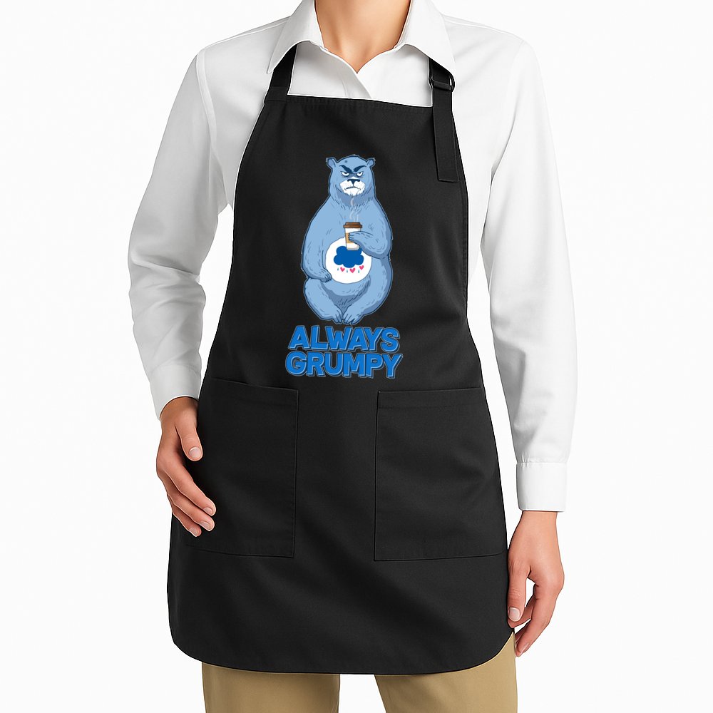Funny Always Gumpy Bear Apron