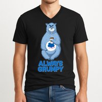 Funny Always Gumpy Bear V-Neck T-Shirt