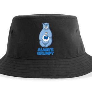 Funny Always Gumpy Bear Sustainable Bucket Hat