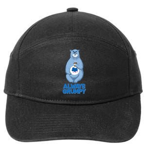 Funny Always Gumpy Bear 7-Panel Snapback Hat