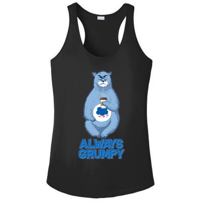 Funny Always Gumpy Bear Ladies PosiCharge Competitor Racerback Tank