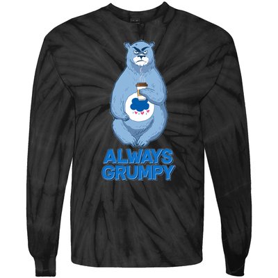 Funny Always Gumpy Bear Tie-Dye Long Sleeve Shirt