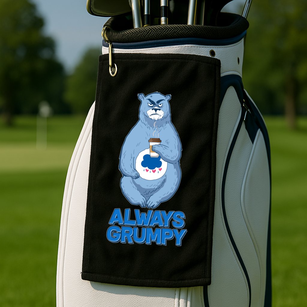 Funny Always Gumpy Bear Golf Towel