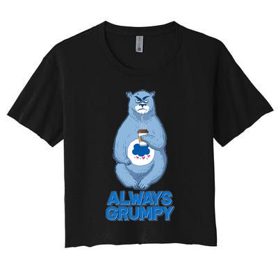 Funny Always Gumpy Bear Crop Top