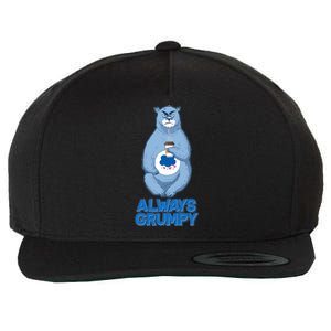 Funny Always Gumpy Bear Wool Snapback Cap