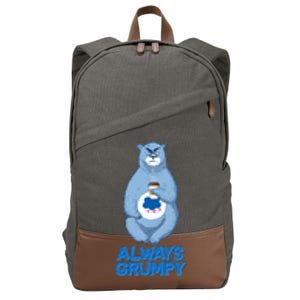 Funny Always Gumpy Bear Cotton Canvas Backpack