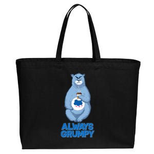 Funny Always Gumpy Bear Cotton Canvas Jumbo Tote