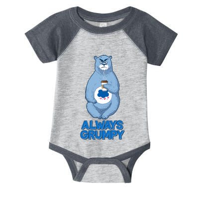 Funny Always Gumpy Bear Infant Baby Jersey Bodysuit