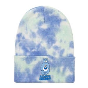 Funny Always Gumpy Bear Tie Dye 12in Knit Beanie