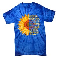 Funny August Girls Are Sunshine Mixed With Hurricane Gift Tie-Dye T-Shirt