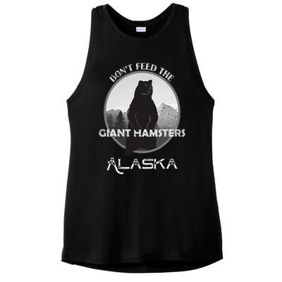 Funny Alaska Grizzly Bear Gift Kodiak Grizzlies Souvenir Ladies PosiCharge Tri-Blend Wicking Tank