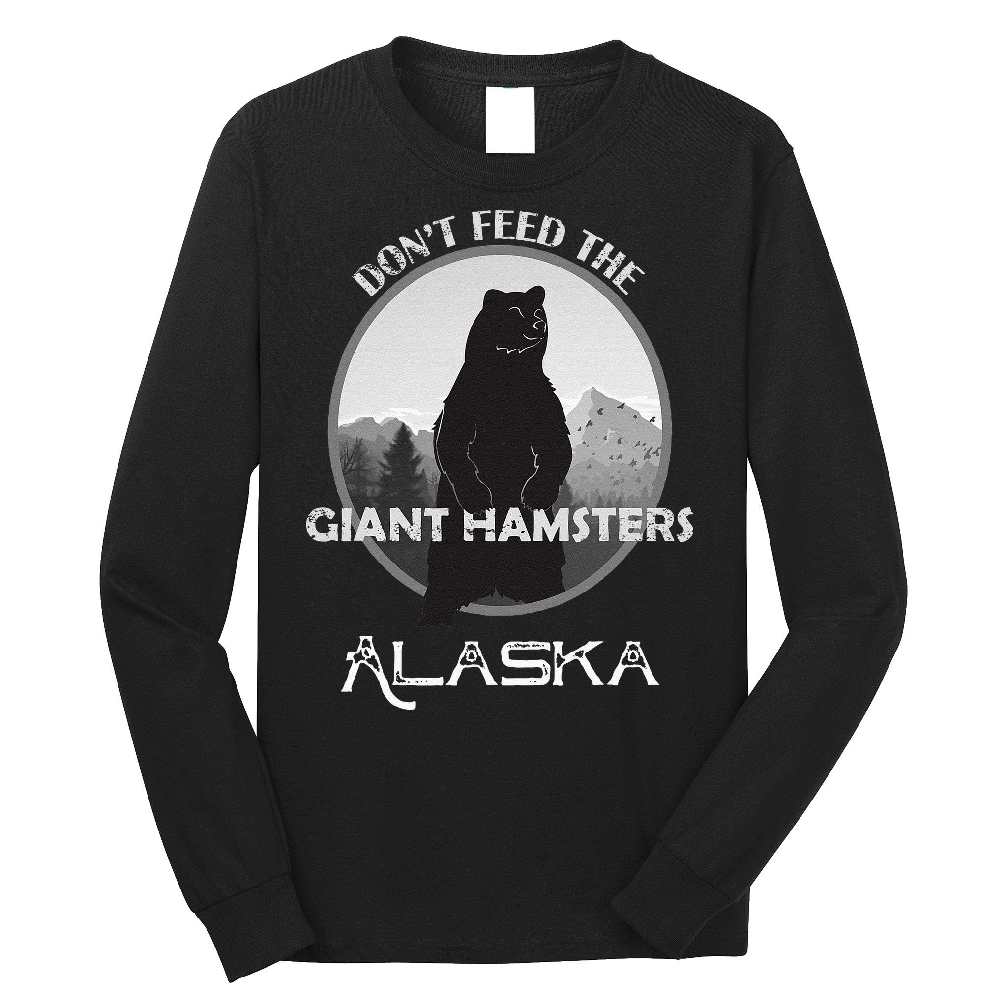 Funny Alaska Grizzly Bear Gift Kodiak Grizzlies Souvenir Long Sleeve Shirt