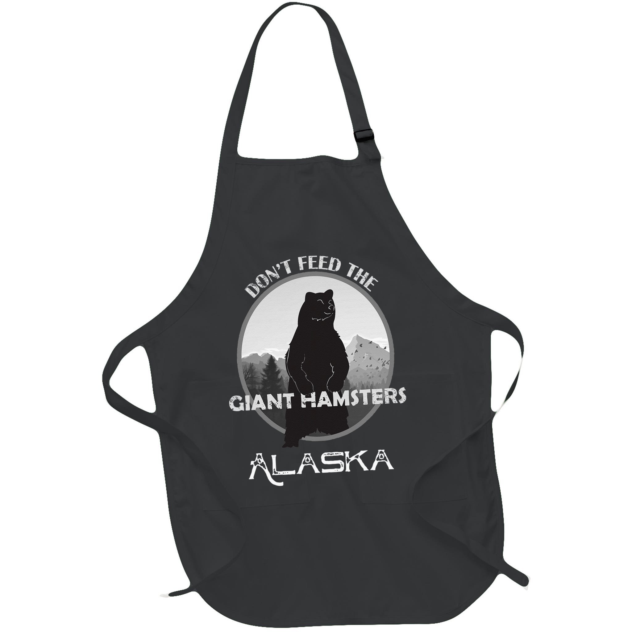 Funny Alaska Grizzly Bear Gift Kodiak Grizzlies Souvenir Apron