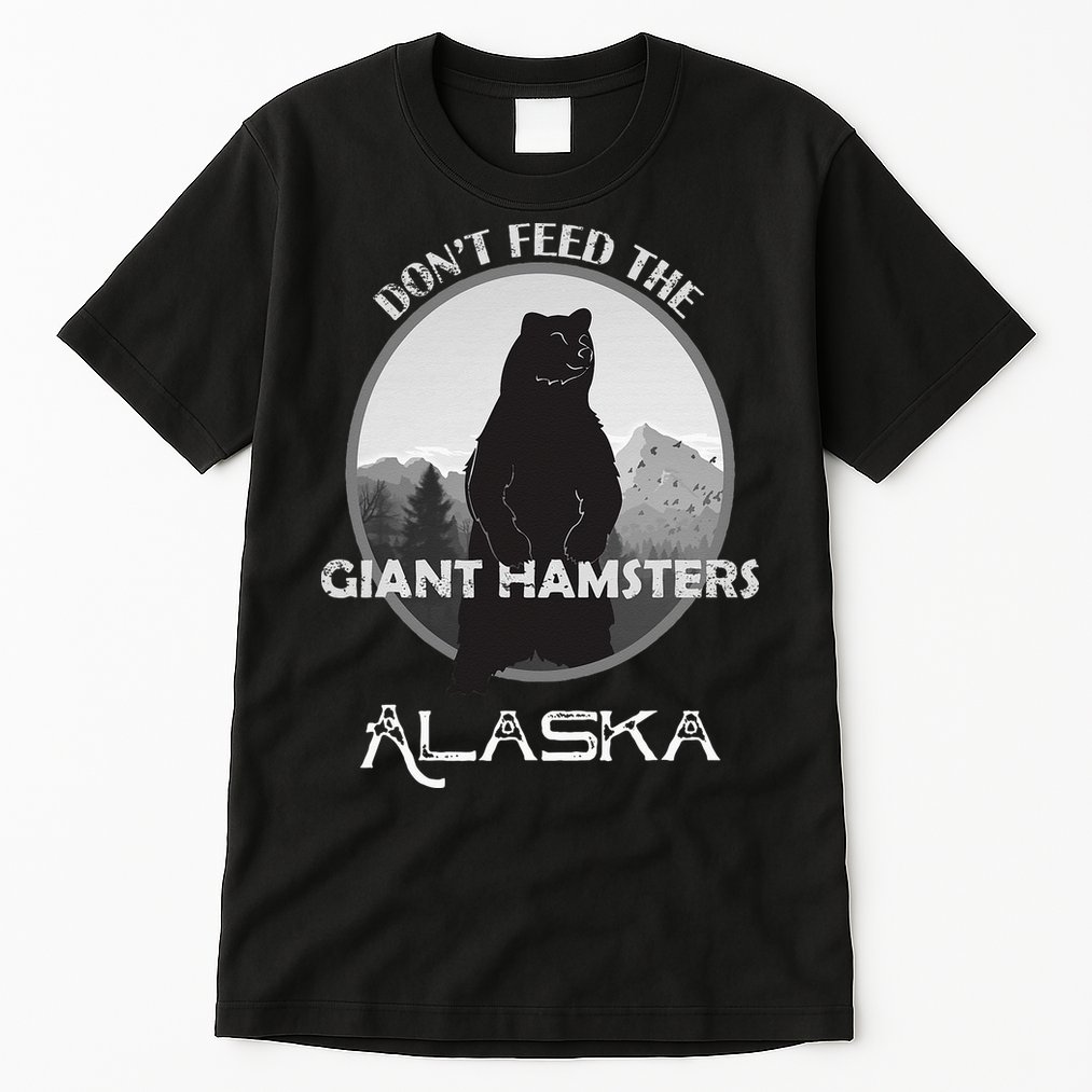 Funny Alaska Grizzly Bear Gift Kodiak Grizzlies Souvenir Tall T-Shirt