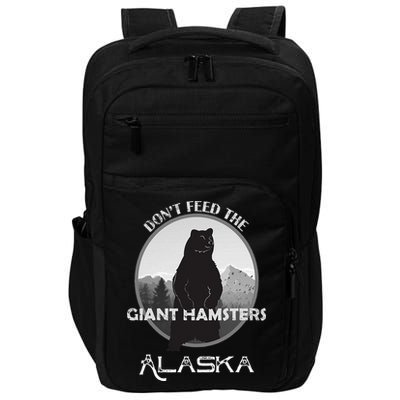 Funny Alaska Grizzly Bear Gift Kodiak Grizzlies Souvenir Impact Tech Backpack