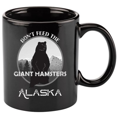 Funny Alaska Grizzly Bear Gift Kodiak Grizzlies Souvenir 11oz C Handle Ceramic Mug