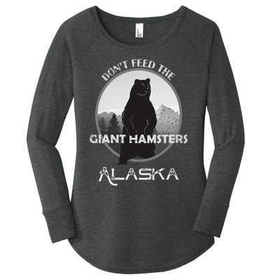 Funny Alaska Grizzly Bear Gift Kodiak Grizzlies Souvenir Women's Perfect Tri Tunic Long Sleeve Shirt