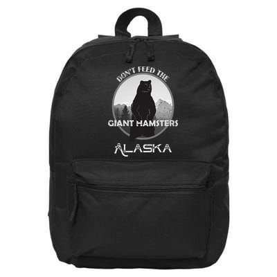 Funny Alaska Grizzly Bear Gift Kodiak Grizzlies Souvenir 16 in Basic Backpack
