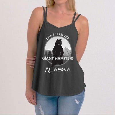 Funny Alaska Grizzly Bear Gift Kodiak Grizzlies Souvenir Women's Strappy Tank