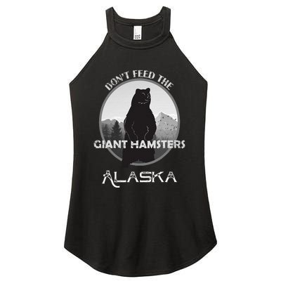 Funny Alaska Grizzly Bear Gift Kodiak Grizzlies Souvenir Women's Perfect Tri Rocker Tank