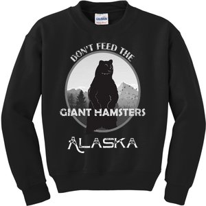 Funny Alaska Grizzly Bear Gift Kodiak Grizzlies Souvenir Kids Sweatshirt