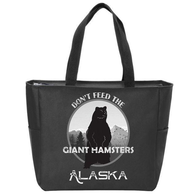 Funny Alaska Grizzly Bear Gift Kodiak Grizzlies Souvenir Zip Tote Bag
