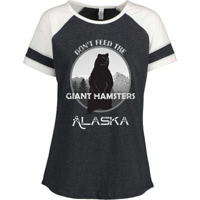 Funny Alaska Grizzly Bear Gift Kodiak Grizzlies Souvenir Enza Ladies Jersey Colorblock Tee