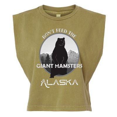 Funny Alaska Grizzly Bear Gift Kodiak Grizzlies Souvenir Garment-Dyed Women's Muscle Tee