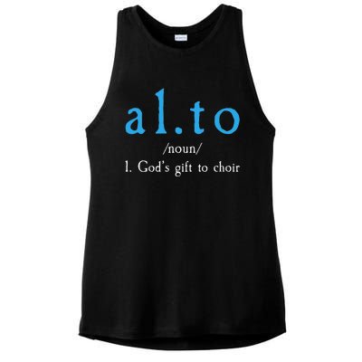 Funny Alto Gods Gift To Choir Ladies PosiCharge Tri-Blend Wicking Tank