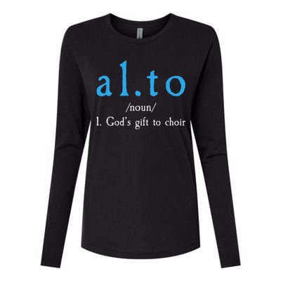 Funny Alto Gods Gift To Choir Womens Cotton Relaxed Long Sleeve T-Shirt