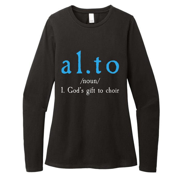 Funny Alto Gods Gift To Choir Womens CVC Long Sleeve Shirt