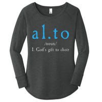 Funny Alto Gods Gift To Choir Women's Perfect Tri Tunic Long Sleeve Shirt