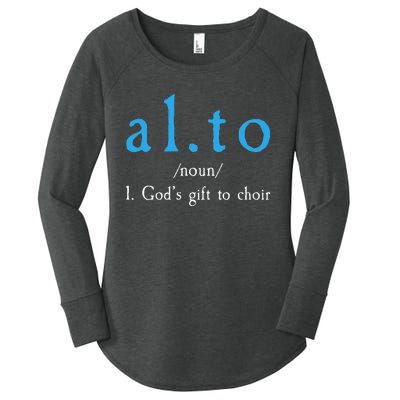 Funny Alto Gods Gift To Choir Women's Perfect Tri Tunic Long Sleeve Shirt