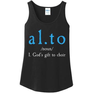 Funny Alto Gods Gift To Choir Ladies Essential Tank