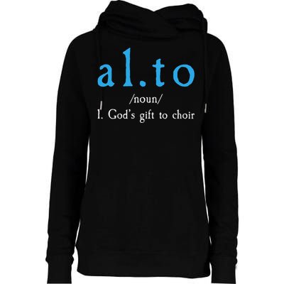 Funny Alto Gods Gift To Choir Womens Funnel Neck Pullover Hood