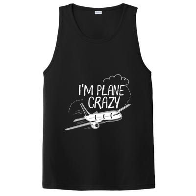 Funny Airplane Gift For Plane Lovers Plane Crazy Gift PosiCharge Competitor Tank