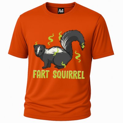 Funny Animal Gift Adults Fart Squirrel Gift Cooling Performance Crew T-Shirt