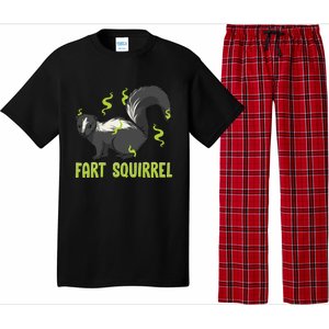 Funny Animal Gift Adults Fart Squirrel Gift Pajama Set