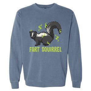 Funny Animal Gift Adults Fart Squirrel Gift Garment-Dyed Sweatshirt