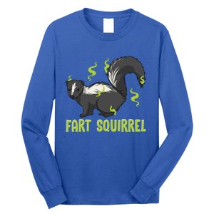 Funny Animal Gift Adults Fart Squirrel Gift Long Sleeve Shirt