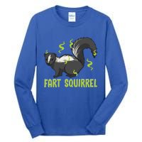 Funny Animal Gift Adults Fart Squirrel Gift Tall Long Sleeve T-Shirt