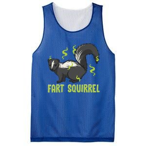 Funny Animal Gift Adults Fart Squirrel Gift Mesh Reversible Basketball Jersey Tank