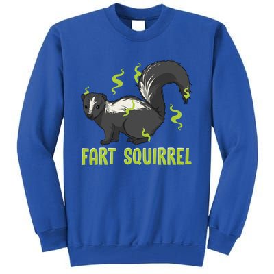 Funny Animal Gift Adults Fart Squirrel Gift Tall Sweatshirt