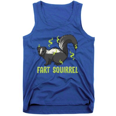 Funny Animal Gift Adults Fart Squirrel Gift Tank Top